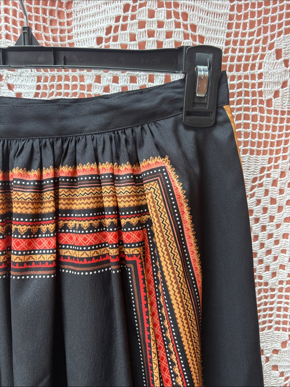 Vintage Marc D’Arcy Border Print Midi Skirt Size XS - Picture 3 of 10